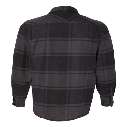 TRCN223. Burnside Snap Front Flannel Shirt