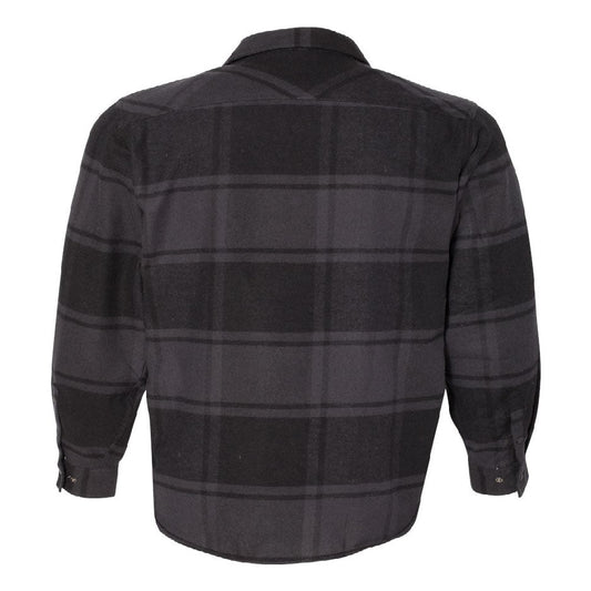 TRCN223. Burnside Snap Front Flannel Shirt
