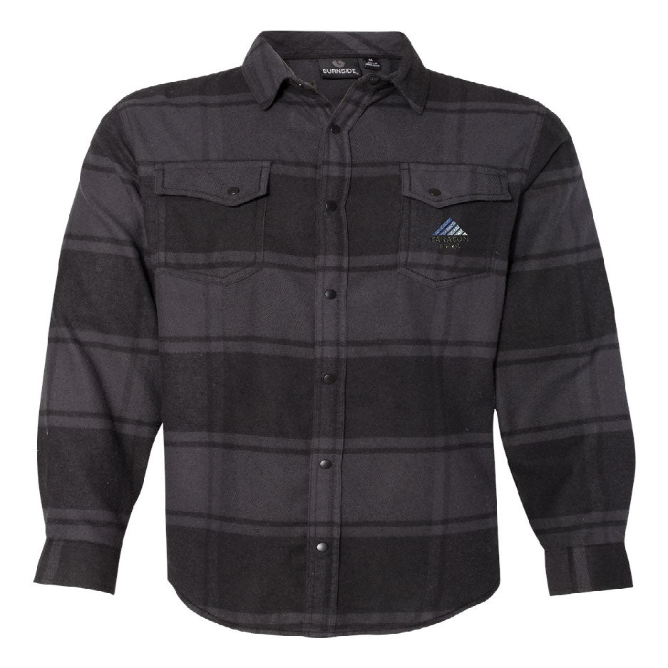 TRCN223. Burnside Snap Front Flannel Shirt