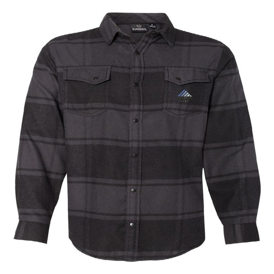 TRCN223. Burnside Snap Front Flannel Shirt