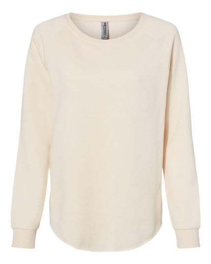 XA211.Independent Trading Co. - Women's California Wave Wash Crewneck Sweatshirt