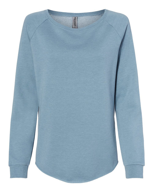 XA211.Independent Trading Co. - Women's California Wave Wash Crewneck Sweatshirt