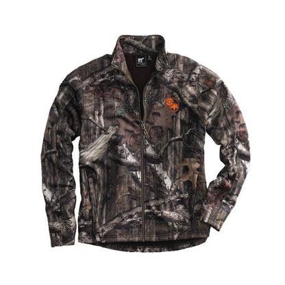 ACS208. Men's White Bear Mossy Oak Camo Full-Zip Pullover