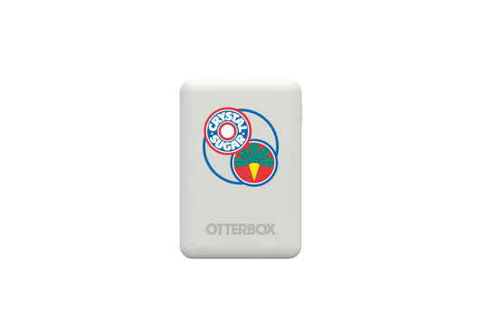 ACS555. White OtterBox Power Bank.