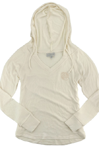ACS132. Women's Cuddle Fleece V-Neck Hooded Pullover