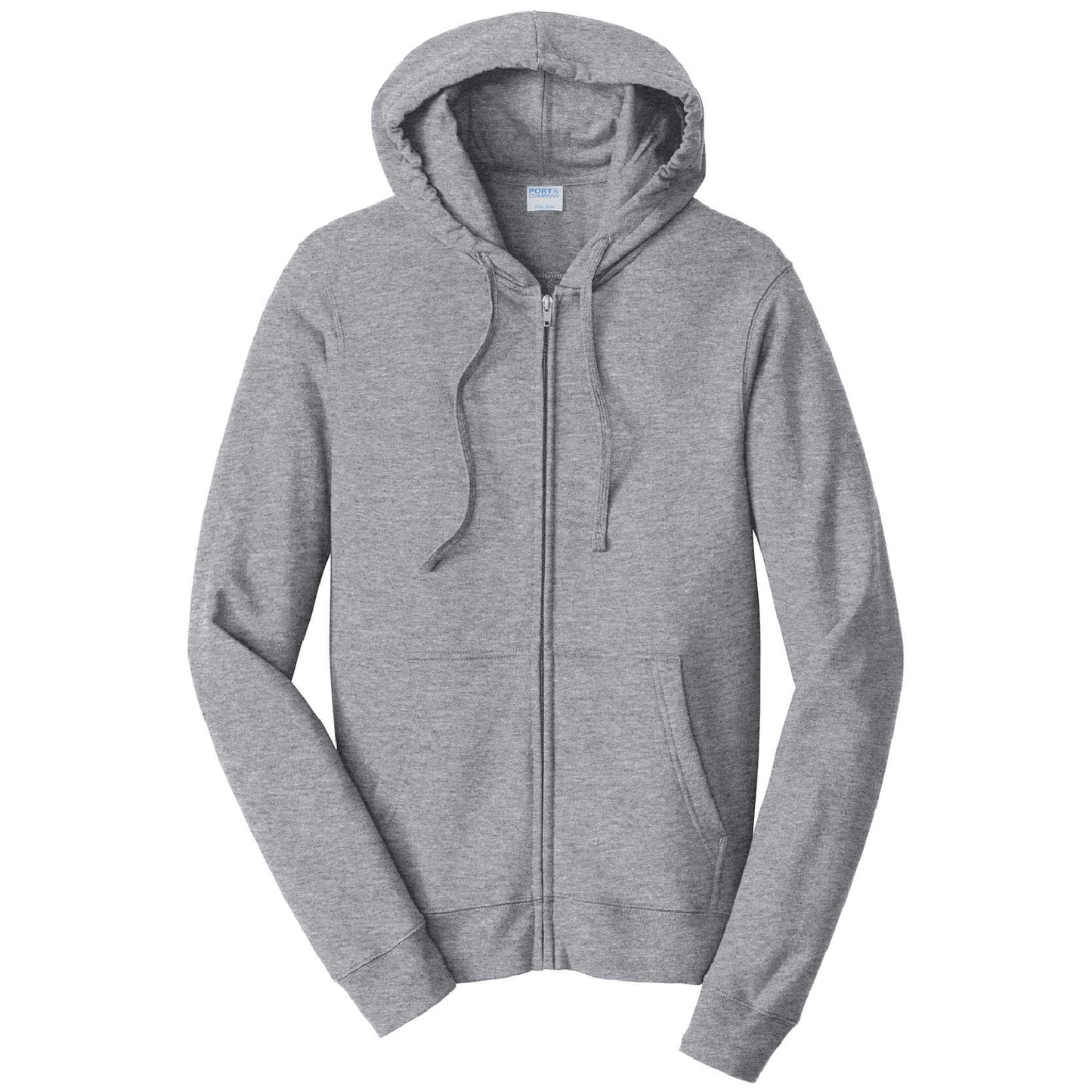 KM103. Fleece Full-Zip Hooded Sweatshirt
