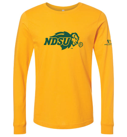 NDSUFW302. Unisex BELLA + CANVAS  Jersey Long Sleeve Tee