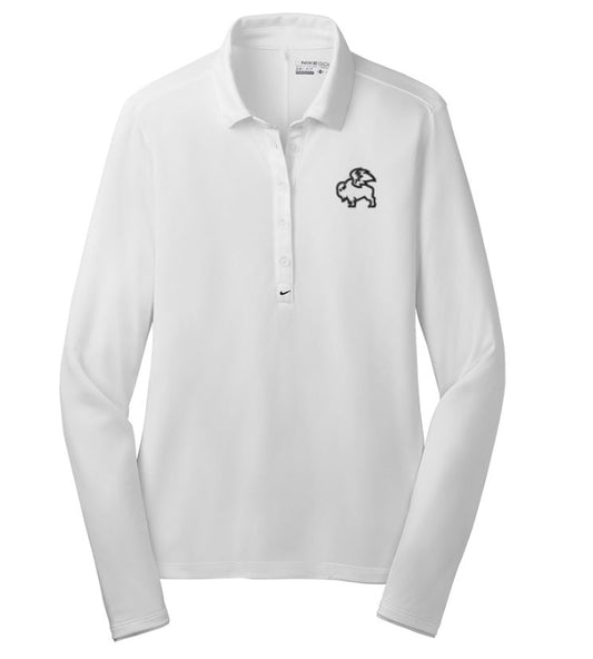 BWW205.  Nike Ladies Long Sleeve Dri-FIT Stretch Tech Polo