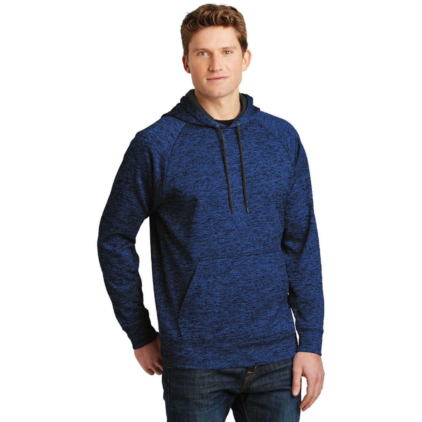 CAPLP203. PosiCharge® Electric Heather Fleece Hooded Pullover