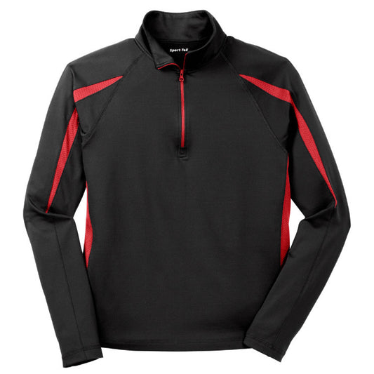 MPM106. Sport-Tek® Stretch 1/2-Zip Colorblock Pullover
