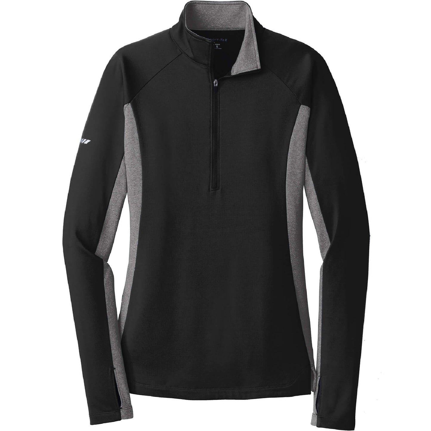 GC227. Women's Sport-Tek® Sport-Wick® Stretch Contrast 1/2-Zip Pullover