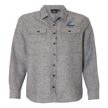 TRCN117. Burnside Long Sleeve Solid Flannel Shirt