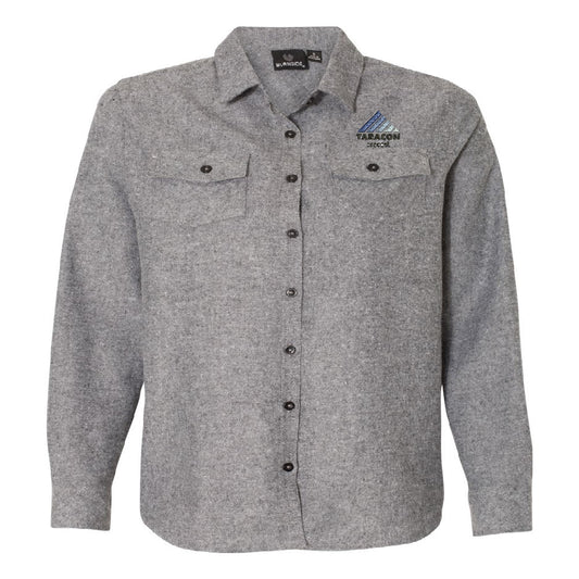 TRCN117. Burnside Long Sleeve Solid Flannel Shirt