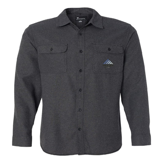 TRCN225. Burnside Long Sleeve Solid Flannel Shirt