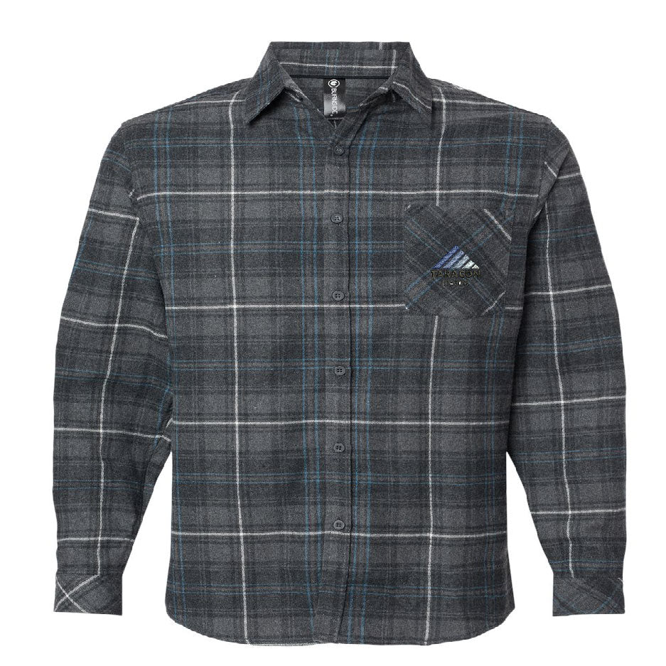 TRCN224. Burnside Open Pocket Flannel Shirt