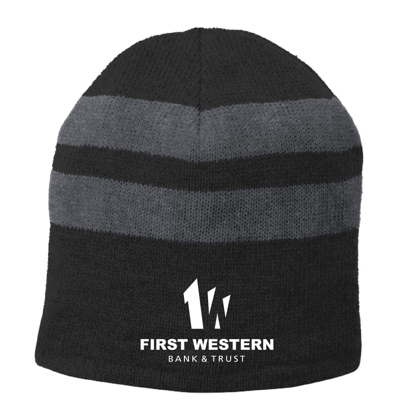 FWB303. Port & Company® Striped Beanie Cap