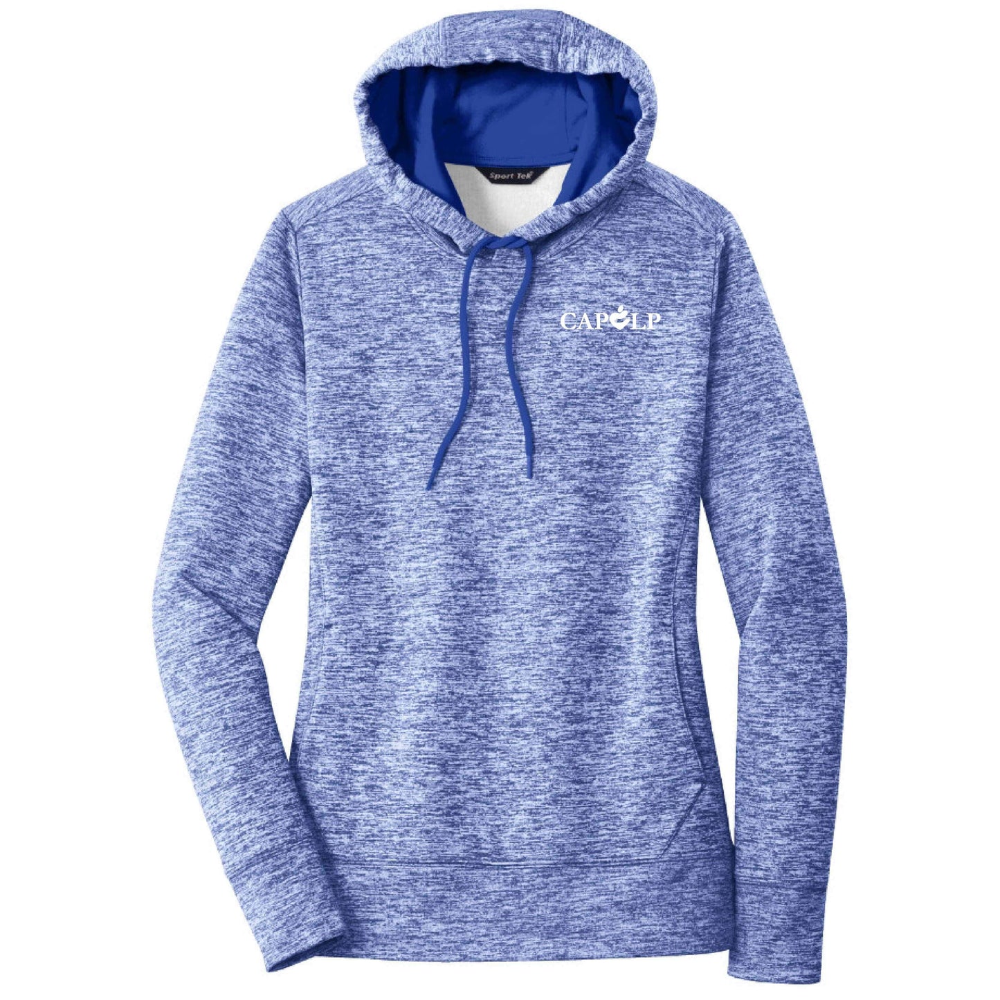 CAPLP106. Ladies PosiCharge® Electric Heather Fleece Hooded Pullover