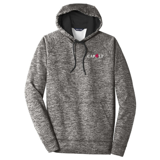 CAPLP203. PosiCharge® Electric Heather Fleece Hooded Pullover