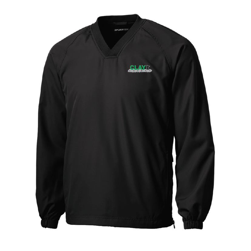 Sport-Tek V-Neck Raglan Wind Shirt, Product