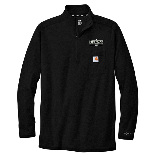 HI216. Carhartt Force 1/4-Zip Long Sleeve T-Shirt