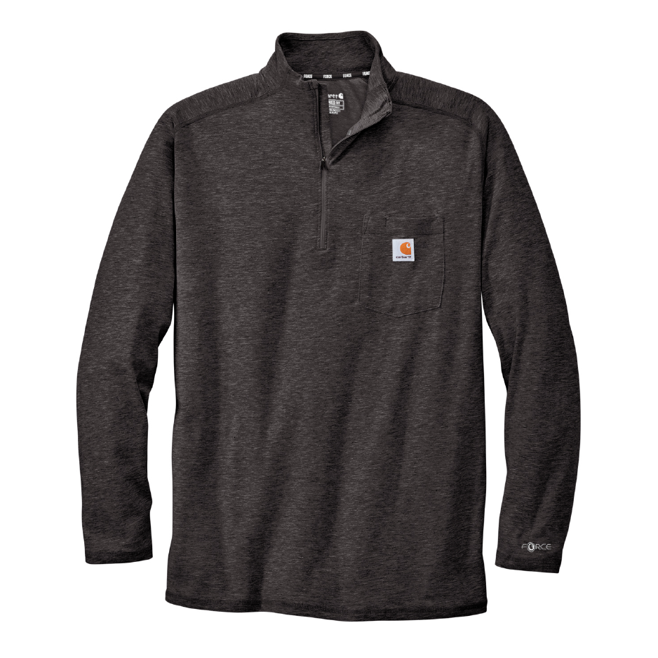 HI216. Carhartt Force 1/4-Zip Long Sleeve T-Shirt