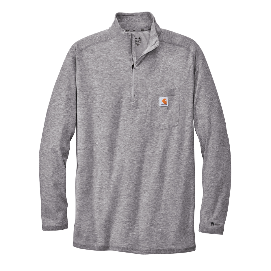 HI216. Carhartt Force 1/4-Zip Long Sleeve T-Shirt