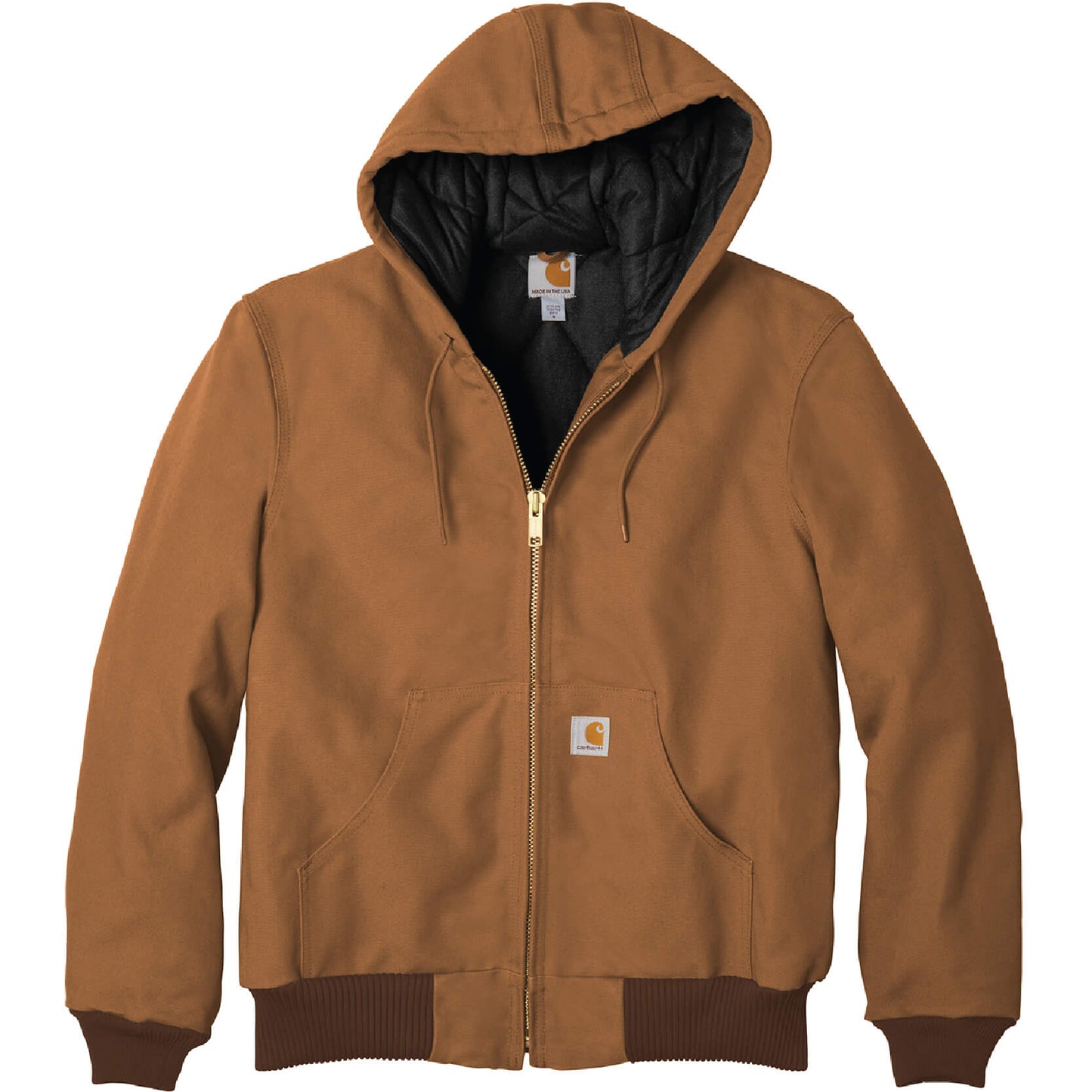RDOT241. Carhartt® Quilted-Flannel-Lined Duck Active Jacket