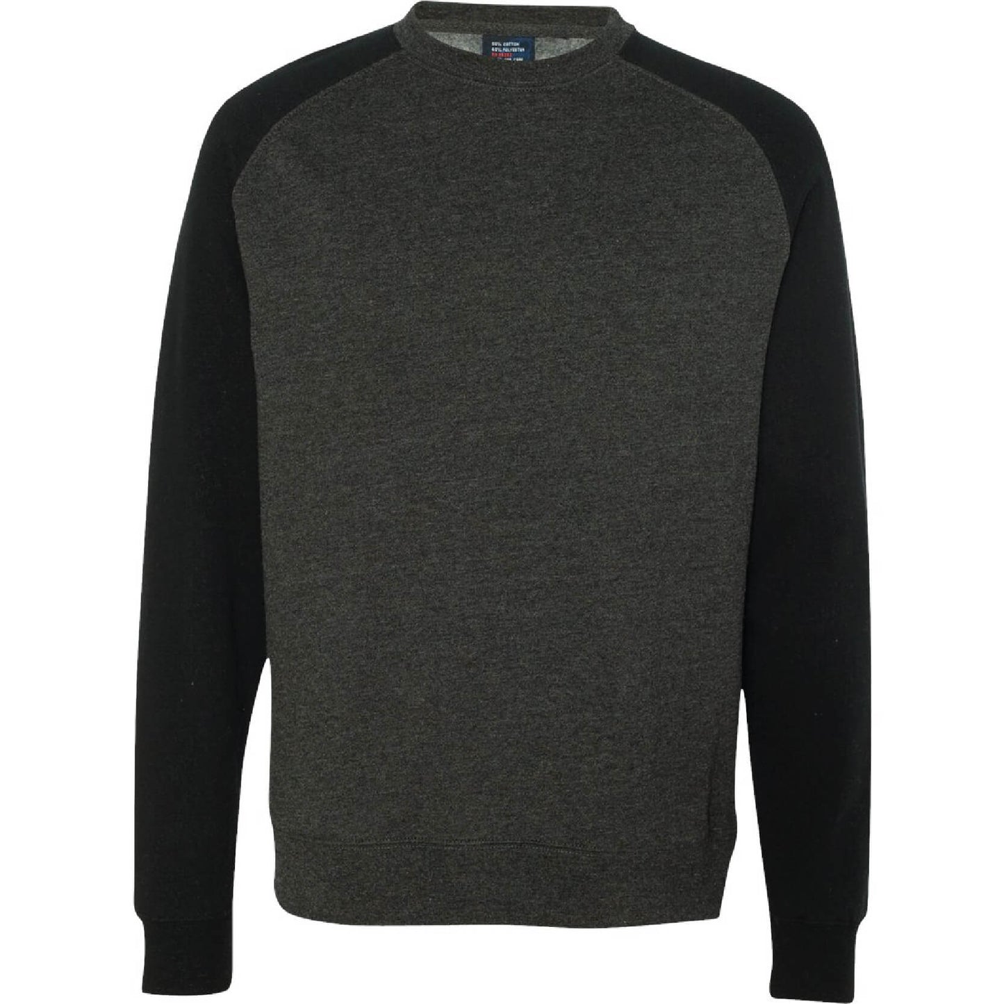 GC130. Men's Independent Trading Co. Fitted Raglan Crewneck Sweatshirt