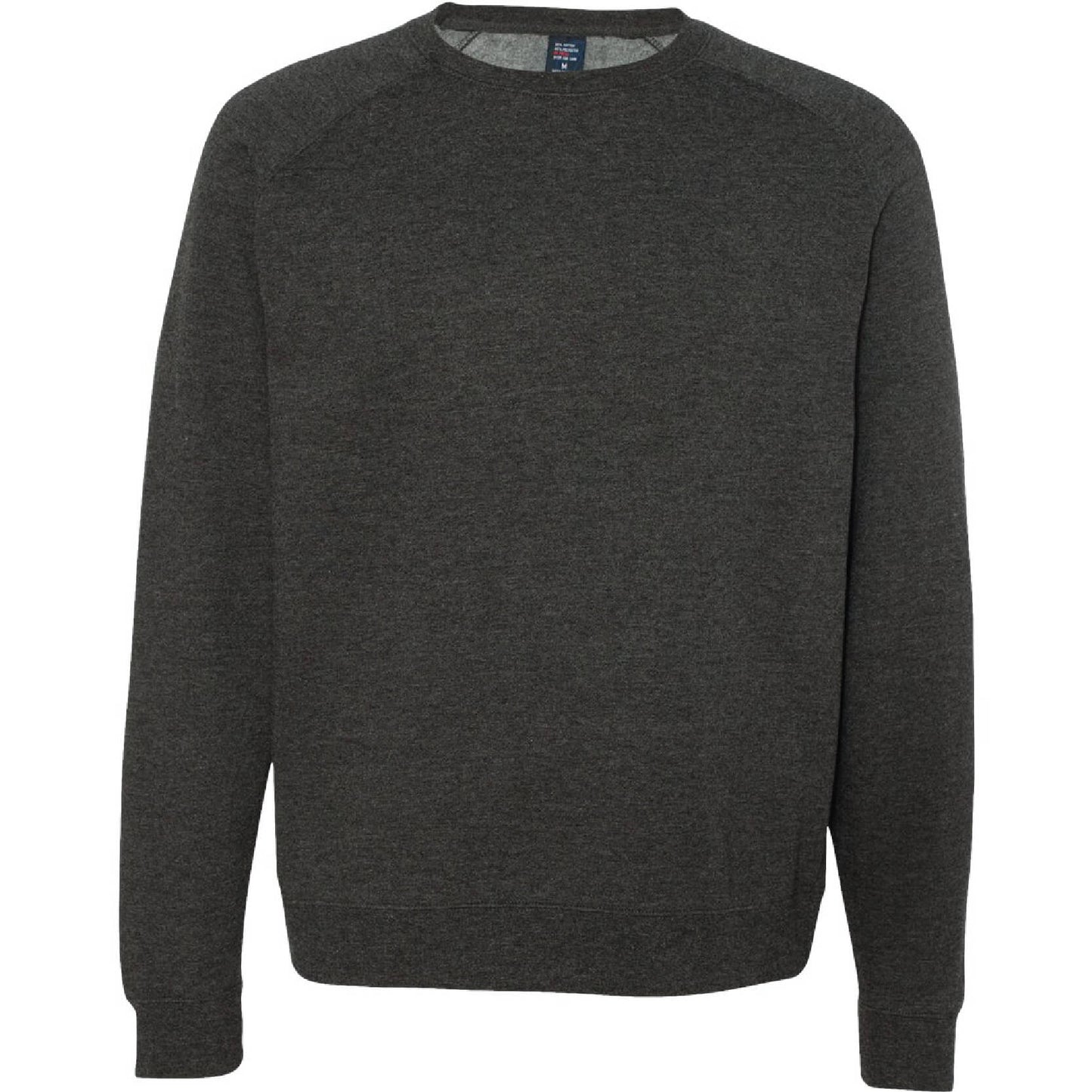 GC130. Men's Independent Trading Co. Fitted Raglan Crewneck Sweatshirt