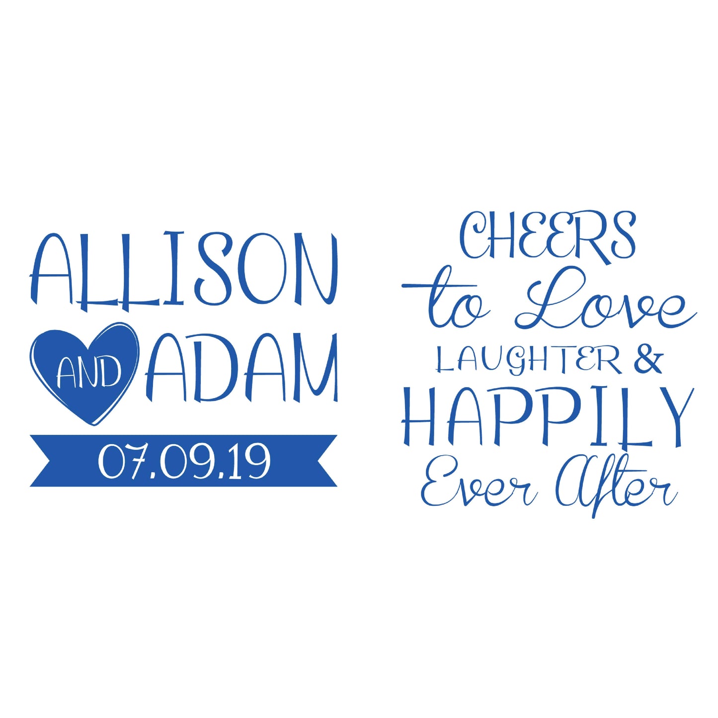 Cheers to Love Wedding Cup