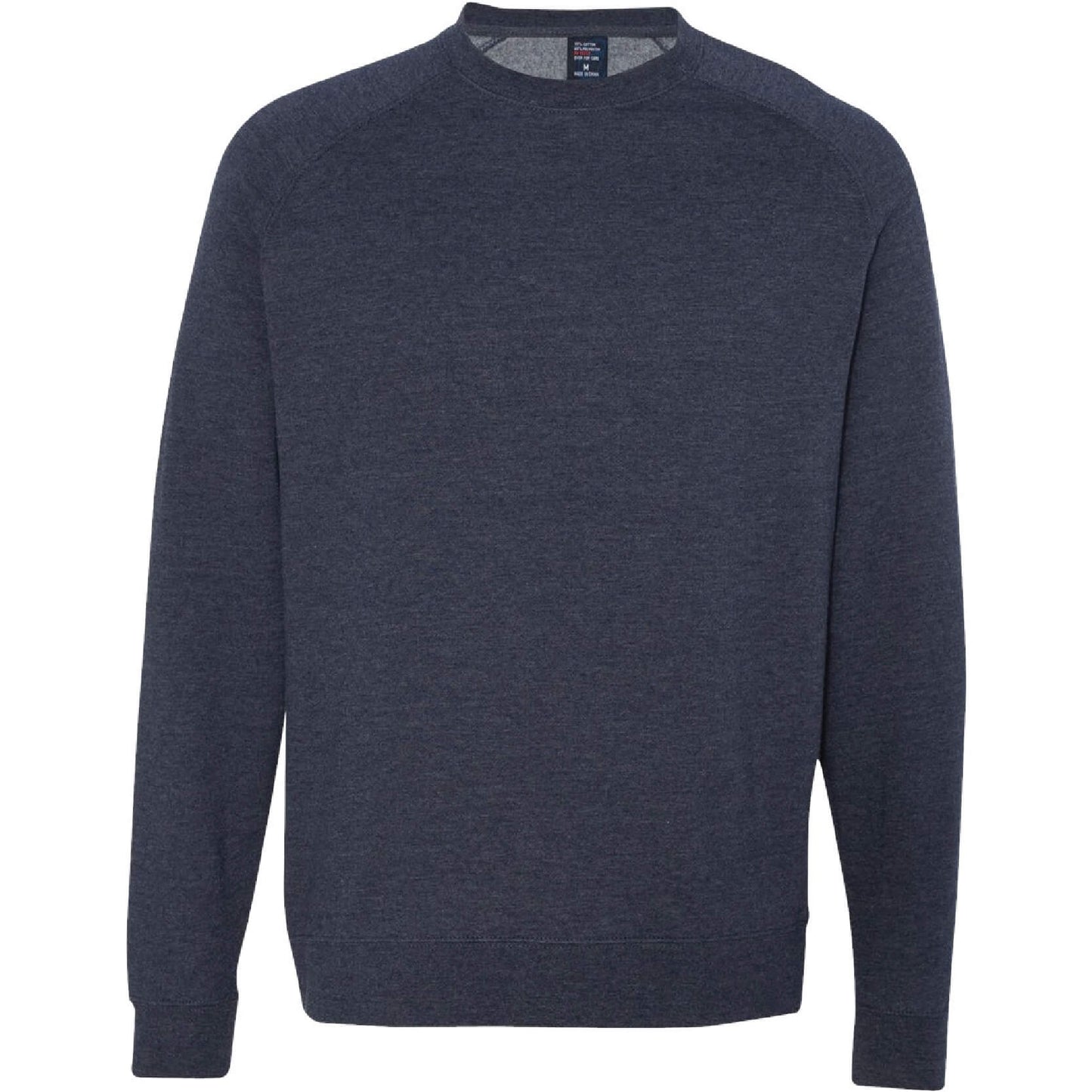 GC130. Men's Independent Trading Co. Fitted Raglan Crewneck Sweatshirt