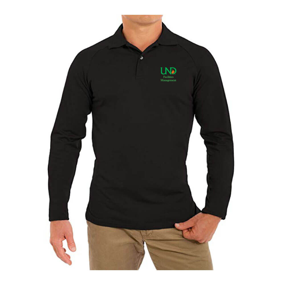 UNDFMS. Perfect Slim Fit Long Sleeve Soft Fitted Polo