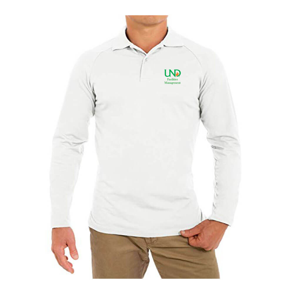 UNDFMS. Perfect Slim Fit Long Sleeve Soft Fitted Polo