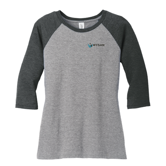 WYS120. District Ladies 3/4 Sleeve Raglan