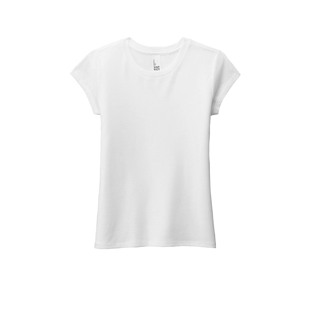 LL402. District® Youth Girl's Perfect Tri® Tee