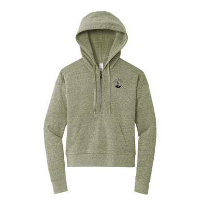 IBI115. District® Women’s Perfect Tri® Fleece 1/2-Zip Pullover