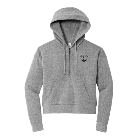 IBI115. District® Women’s Perfect Tri® Fleece 1/2-Zip Pullover