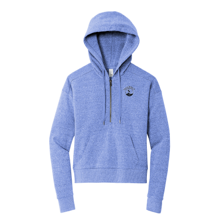 IBI115. District® Women’s Perfect Tri® Fleece 1/2-Zip Pullover