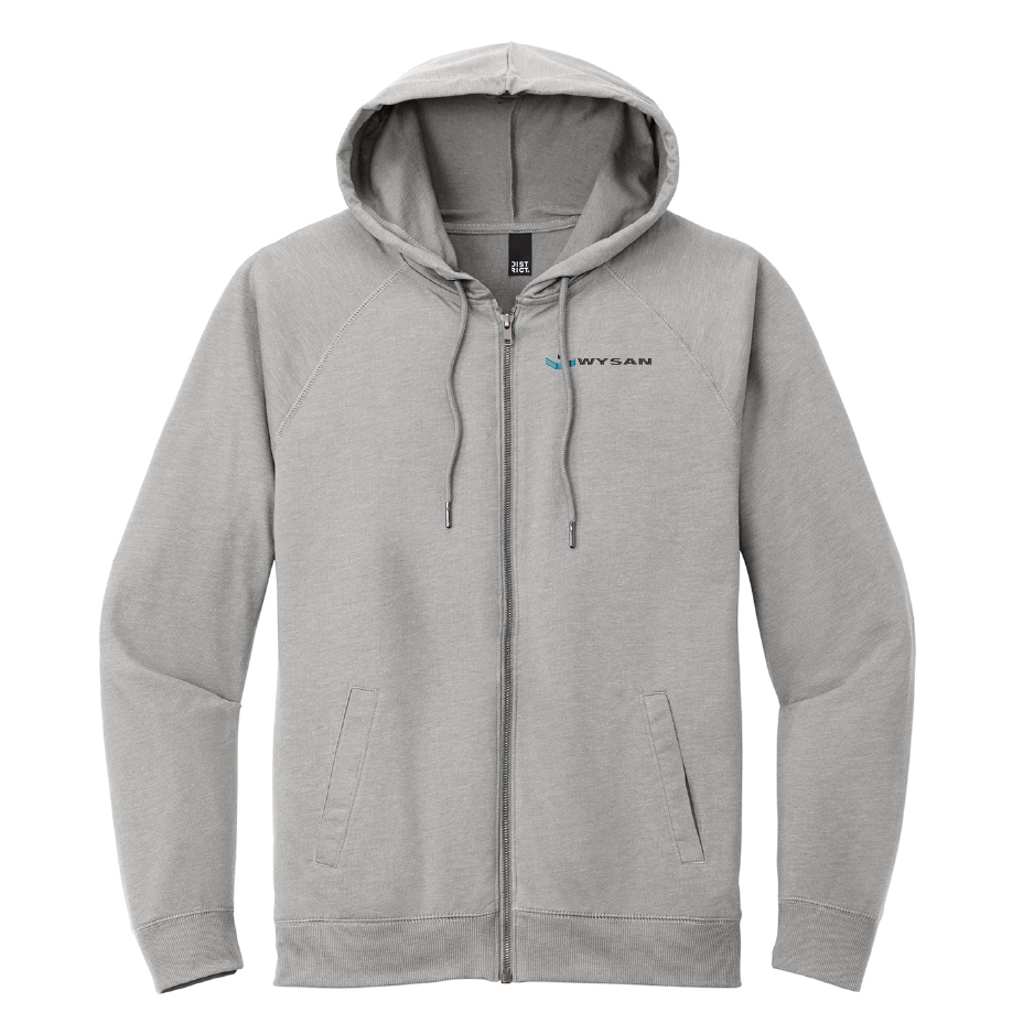 WYS230. District® Featherweight French Terry™ Full-Zip Hoodie