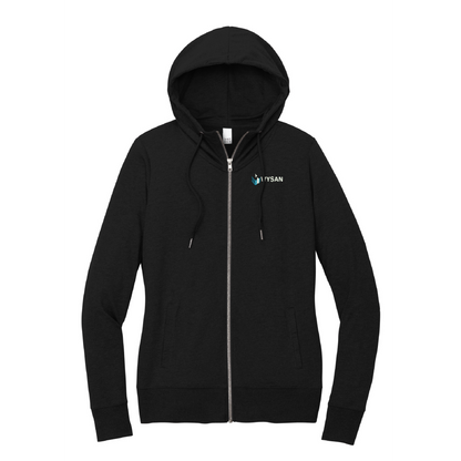 WYS121. District Women's Feathweight Full-Zip Hoodie