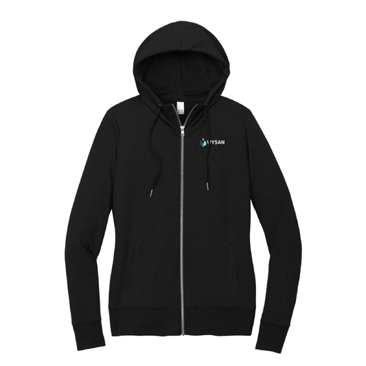 WYS121. District Women's Feathweight Full-Zip Hoodie