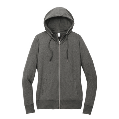 WYS121. District Women's Feathweight Full-Zip Hoodie