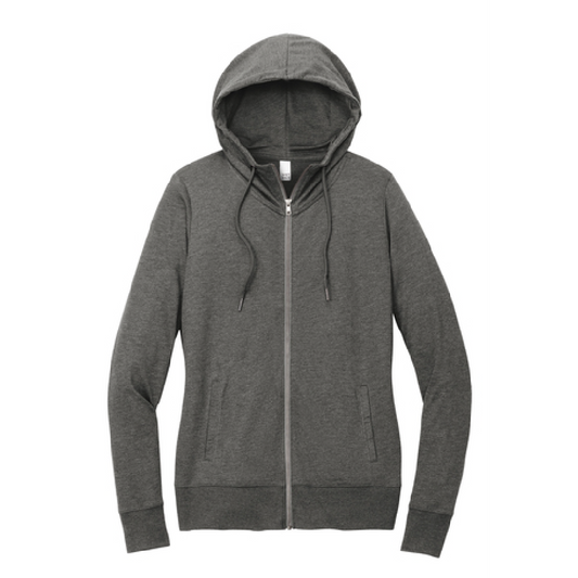 WYS121. District Women's Feathweight Full-Zip Hoodie