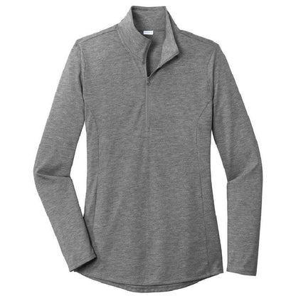CAPLP105. Ladies PosiCharge ® Tri-Blend Wicking 1/4-Zip Pullover