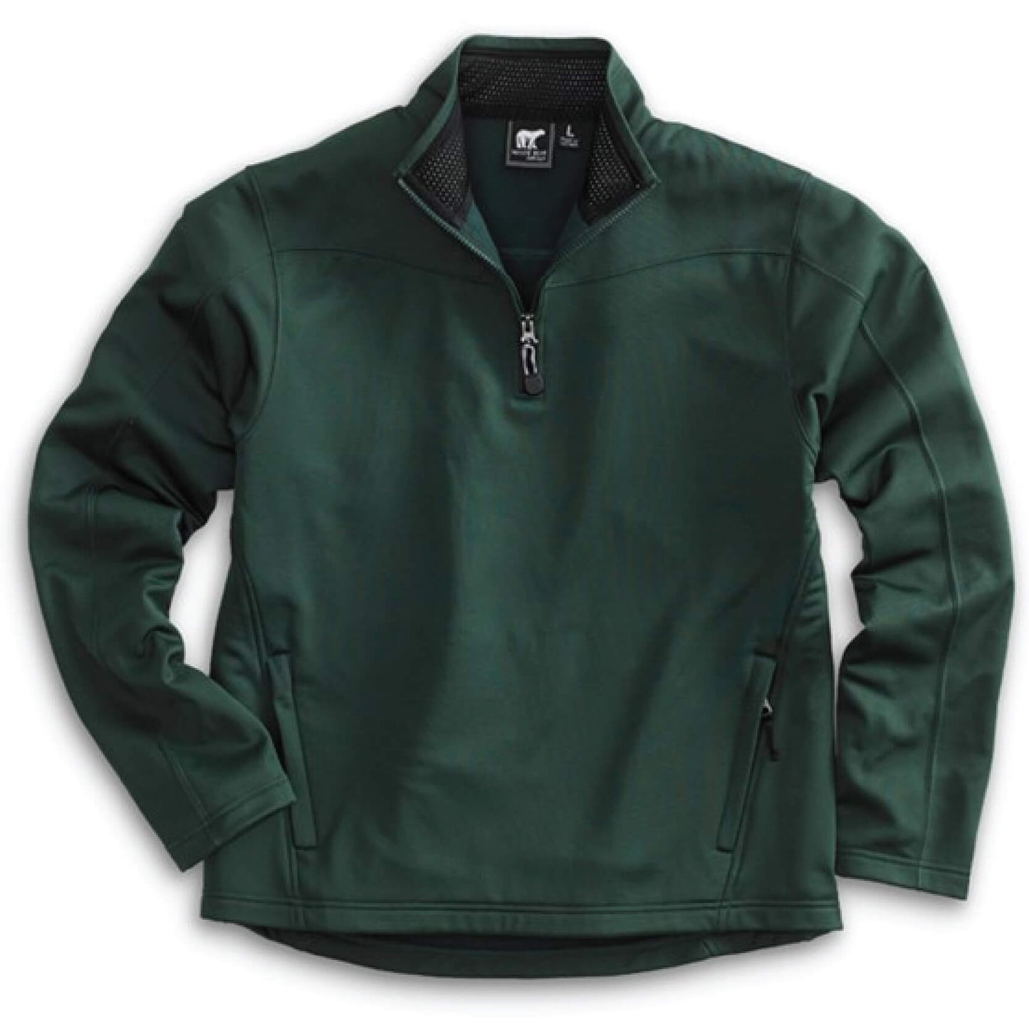 AS207. Men's White Bear 1/4-Zip Performance Pullover