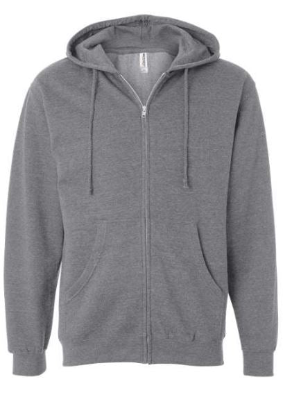 PC304. Independent Trading Co. Midweight Full-Zip Hooded Sweatshirt