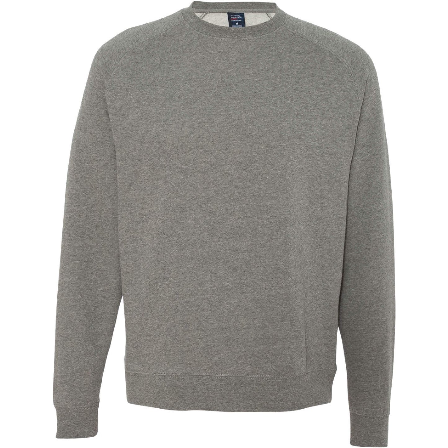 GC130. Men's Independent Trading Co. Fitted Raglan Crewneck Sweatshirt