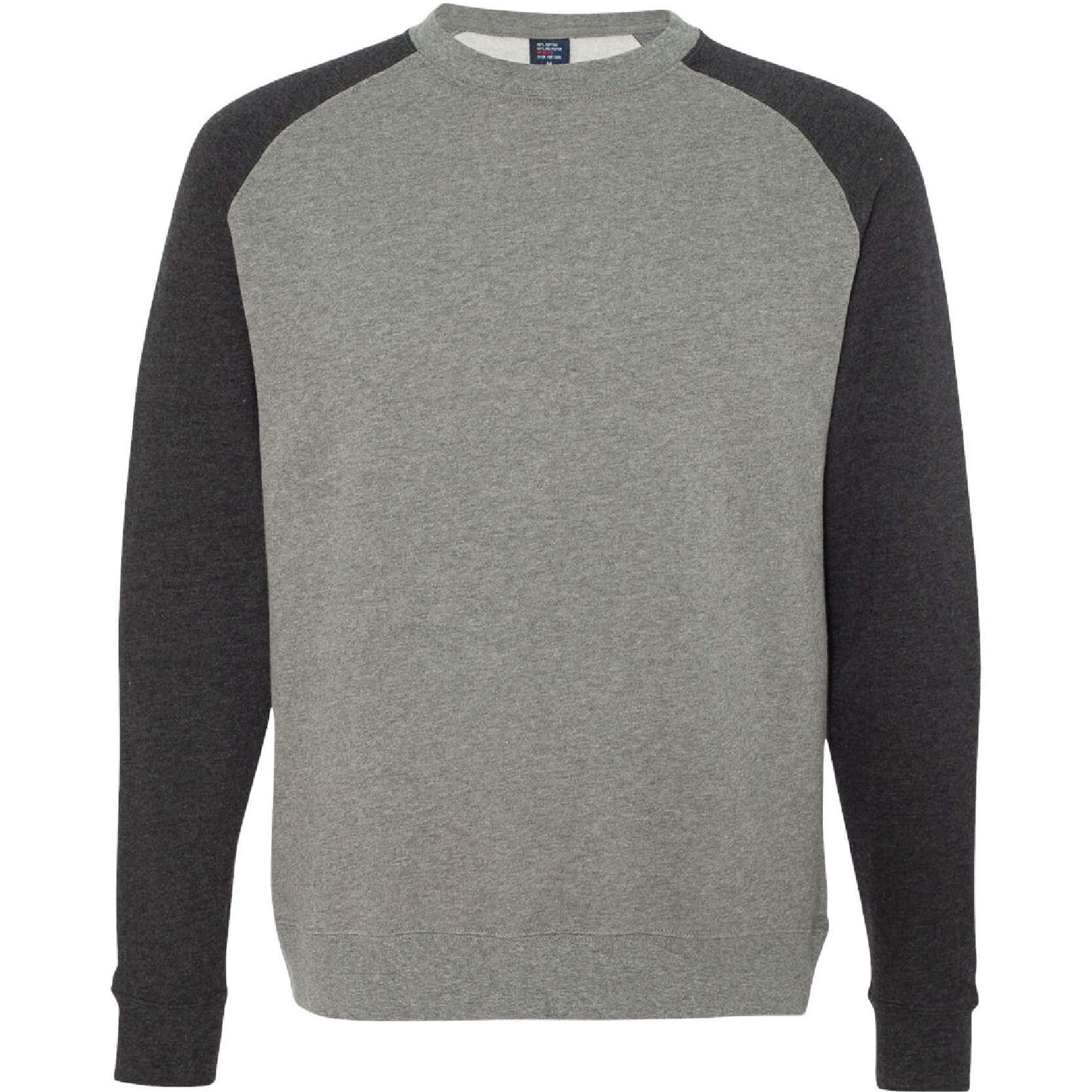 GC130. Men's Independent Trading Co. Fitted Raglan Crewneck Sweatshirt