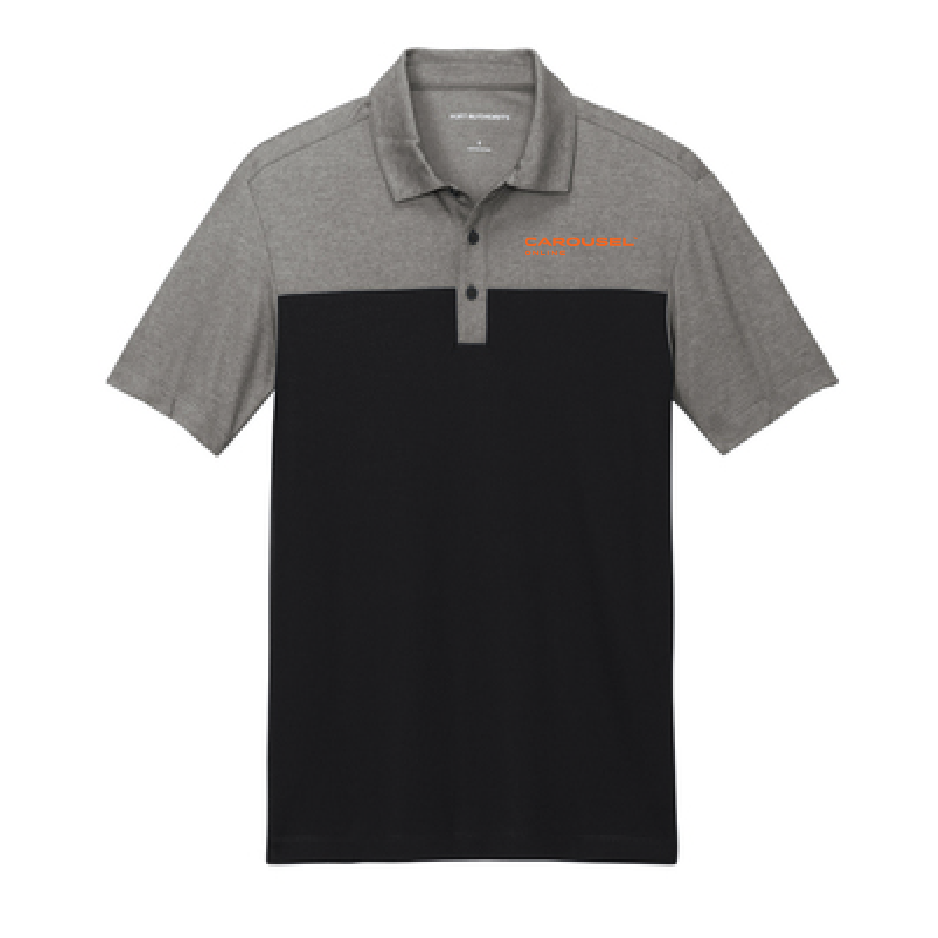 CO202. Port Authority® Fine Pique Blend Blocked Polo