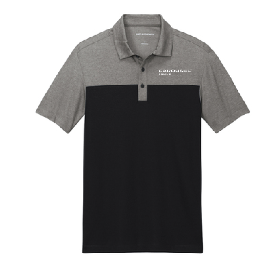 CO202. Port Authority® Fine Pique Blend Blocked Polo